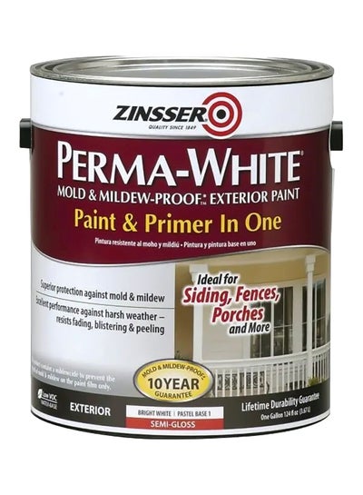 Perma Mold And Mildew-Proof Exterior Paint White 3700ml price in Saudi ...