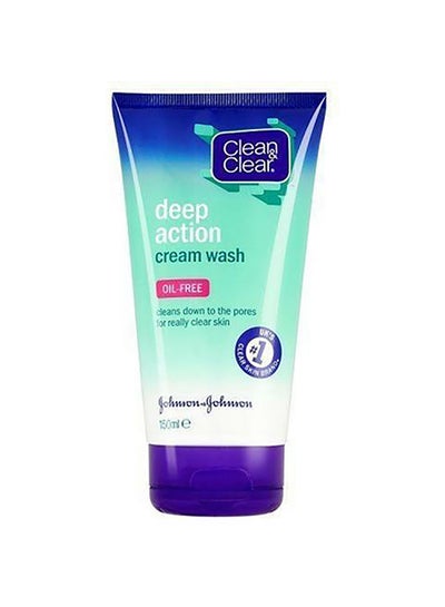 Buy Deep Action Cream Wash White 150ml in UAE