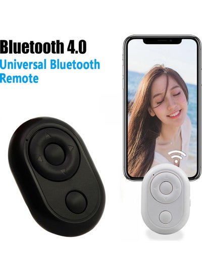 Buy Mini Wireless Bluetooth Camera Remote Control Selfie Shutter Black in UAE