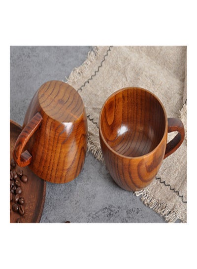 Buy Coffee Cup With Jujube Wood Brown in UAE