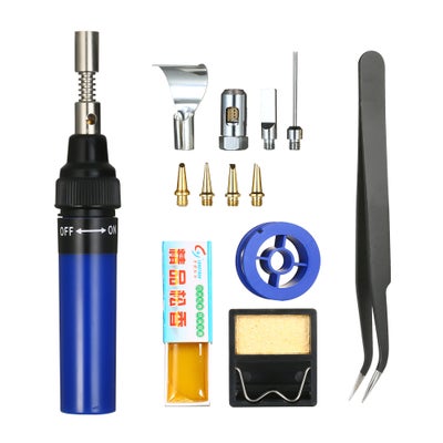 Buy 13-Piece Soldering Iron Kit Blue 14 x 3.20 x 10cm in UAE