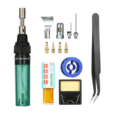 اشتري 13-Piece Soldering Iron Kit Green 14 x 3.20 x 10cm في السعودية