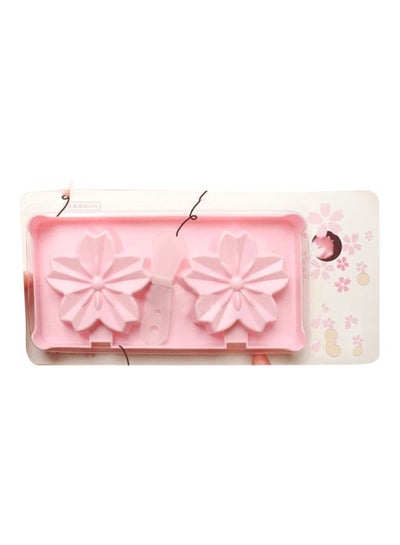 Buy Floral Themed Ice Cream Mould Pink 28x3x14cm in Saudi Arabia