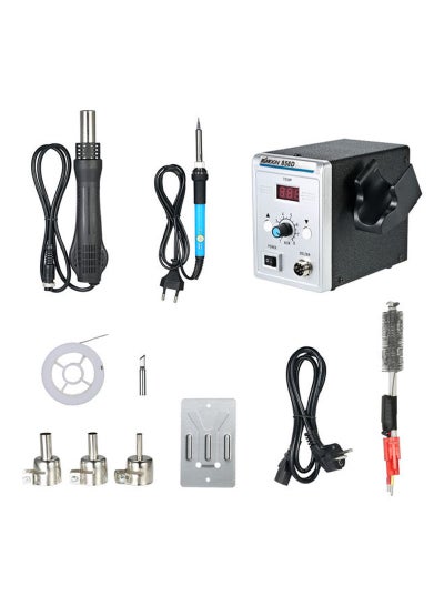 Buy 858D 700W High Quality Soldering Station LED Digital Solder Iron Desoldering Set Multicolor 29.5cm in Saudi Arabia