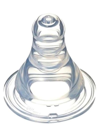 Buy Peristaltic Silicone Slim Neck Nipple, Medium Flow, 4-5+ M - Clear in Saudi Arabia