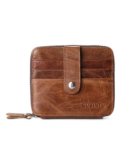 Buy Leather Wallet Brown in Saudi Arabia