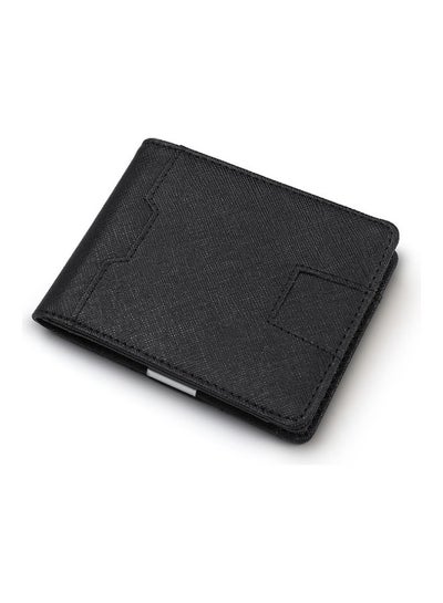 Buy Leather Card Wallet Black in Saudi Arabia