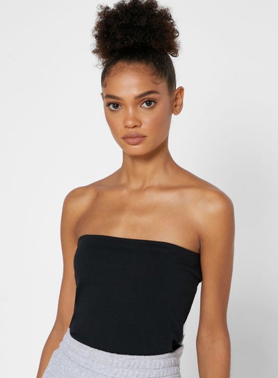 Buy Essential Bandeau Vest Black in UAE