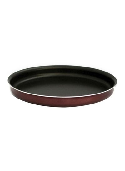 Buy Round Pizza Tray Red/Black 32centimeter in Saudi Arabia