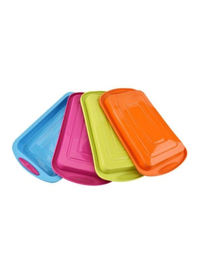 اشتري 4-Piece Silicone Cake Mold Set متعدد الألوان 35سنتيمتر في السعودية