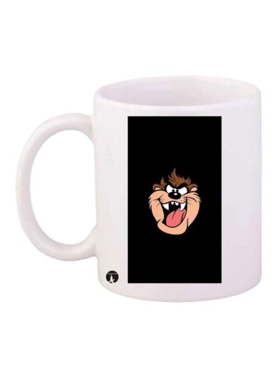 Buy Taz The Tasmanian Devil Printed Coffee Mug White/Black/Pink in Saudi Arabia