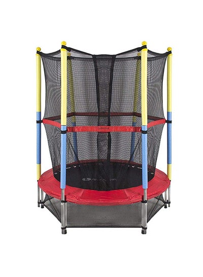 Buy Built In Zipper Trampoline With Safety Enclosure Net 55inch in Saudi Arabia