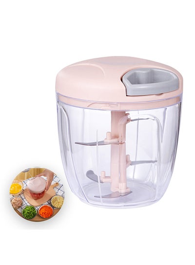 Buy Manual Food Chopper Pink in Saudi Arabia