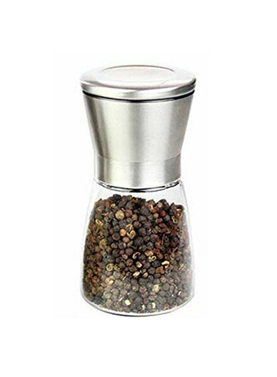 Modern Stainless Steel Glass Spice Grinder Silver 180ml price in Saudi ...