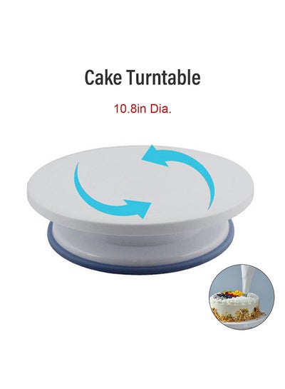 Buy Cake Turntable Rotating Stand White in Egypt