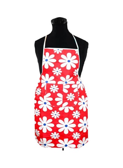 Buy Printed Cotton Apron Red/White XL in Egypt