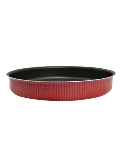 Buy Round Bakeware Pan Red/Black 24centimeter in Saudi Arabia