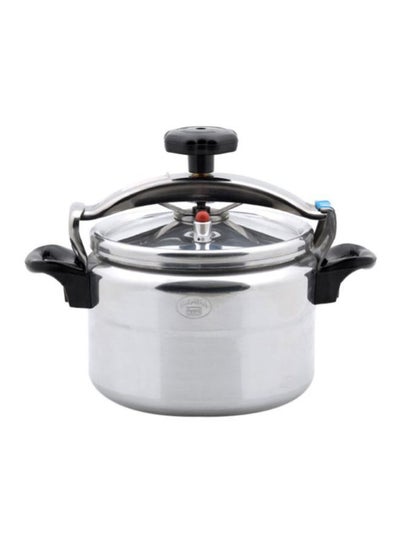 Buy Aluminium Pressure Cooker 9L Silver/Black 9Liters in Saudi Arabia