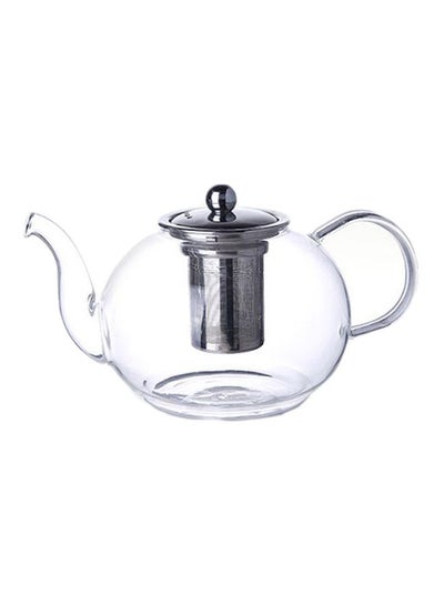 Buy Borosilicate Glass Teapot Clear 1Liters in UAE