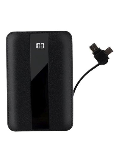 Buy 10000.0 mAh Sinjur Series Power Bank Black in Saudi Arabia