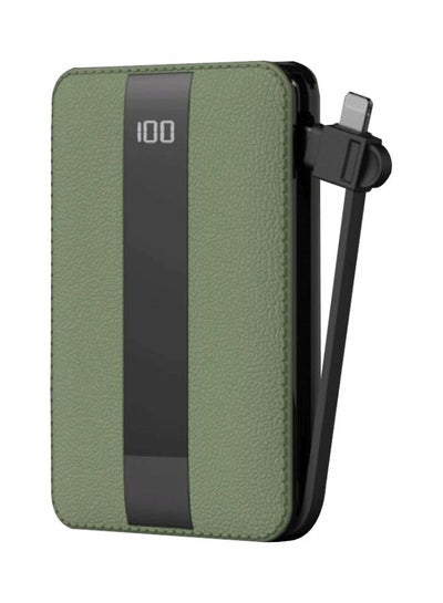 Buy 10000.0 mAh Sinjur Series Power Bank Green/Black in Saudi Arabia