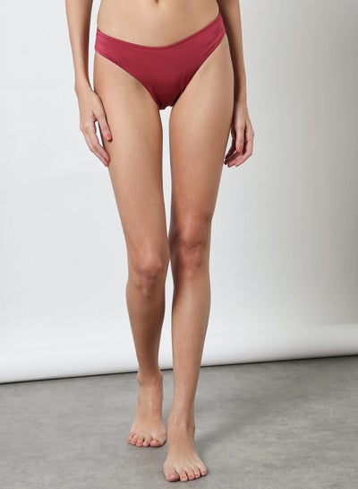 Buy Basic Bikini Bottoms Burgundy in Saudi Arabia