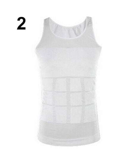 Buy Men's Slim Body Shaper Vest Tank Top Tummy Waist Underwear Beer Belly Slimmer in Egypt