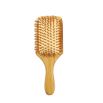 Buy Bamboo Paddle Massage Hair Brush Wood 24.5 X 4 X 8.5cm in UAE