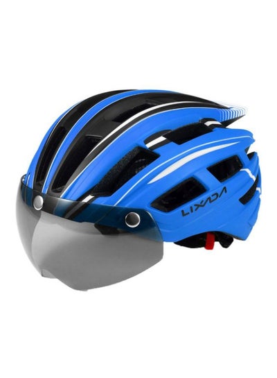 Buy UV Protective Bike Helmet With Back Light And Detachable Visor 22.4x24.4inch in UAE