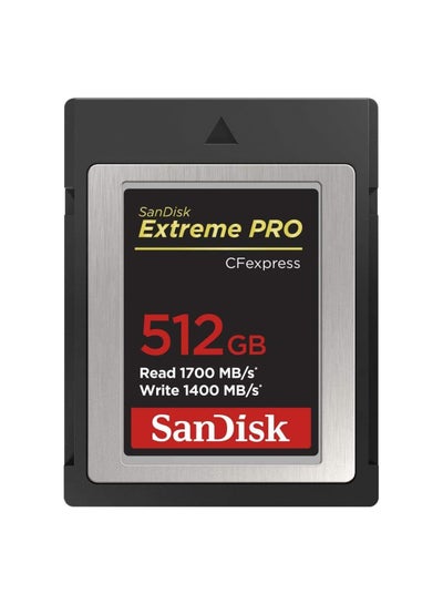 Buy Extreme PRO CFexpress Type B Card – 1700MB/s Read Speed, 1400MB/s Write Speed - 512 GB in UAE