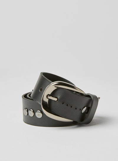 Buy Leather Belt Black in Saudi Arabia