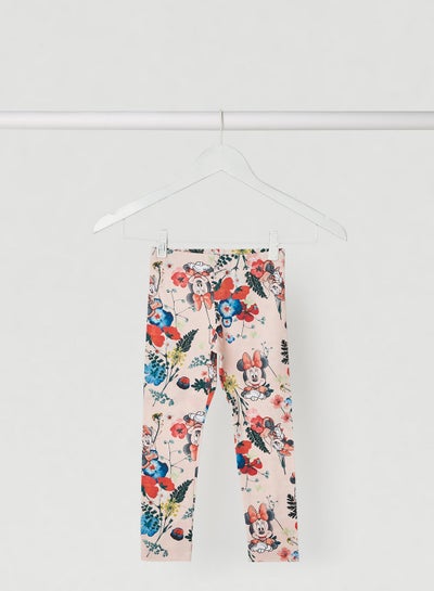 Buy Minnie Mouse Printed Leggings Multicolour in UAE