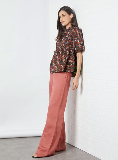 Buy Floral Print Blouse Multicolour in Egypt