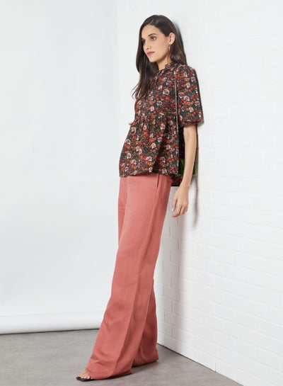 Buy Floral Print Blouse Multicolour in UAE