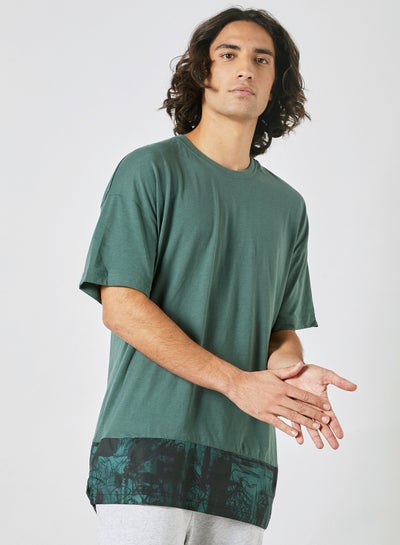 Buy Elements Trend T-Shirt Green/Black in UAE