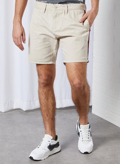 Buy Side Tape Twill Shorts STONE in Saudi Arabia