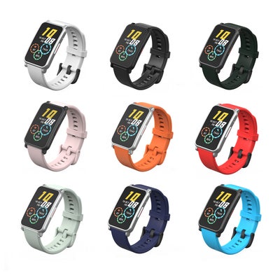 Buy 20mm Silicone Buckle Watch Strap For Honor Smartwatches Multicolour in Saudi Arabia