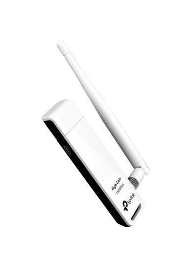 Buy 150Mbps High Gain Wireless USB Adapter White/Black in Egypt