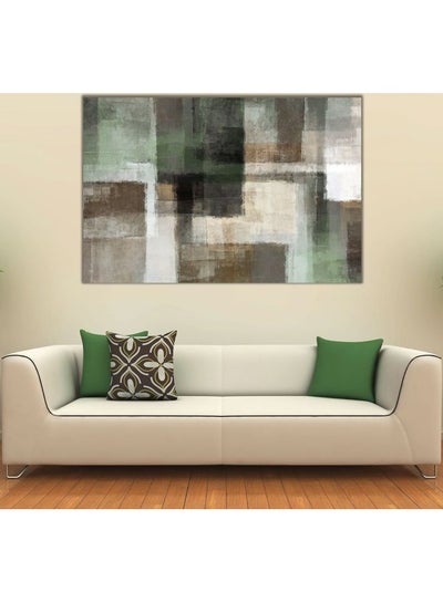 Buy Abstract Design Framed Vinyl Tableau Multicolor 60x90cm in Egypt