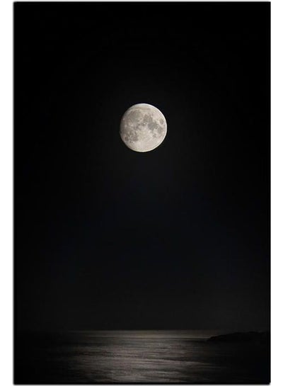 Buy Moon Design Framed Vinyl Tableau Multicolor 90x60cm in Egypt