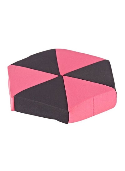 Buy 6-Piece Hexa Foundation Sponge Black/Pink in UAE