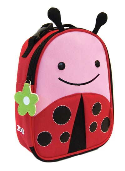 Buy Ladybug Print Insulated Lunch Bag - Multicolour Pink/Red/Black in UAE