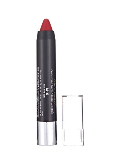 Buy Supereme Semi Matte Lipstick Red M15 in UAE