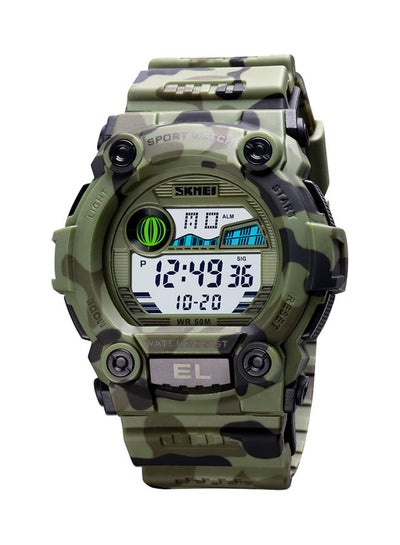 Buy Kids' Water Resistant Digital Sports Watch J4605GR-L - 35 mm - Green/Black in Saudi Arabia