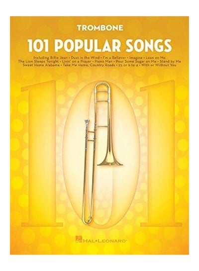 اشتري Trombone 101 Popular Songs Paperback في الامارات