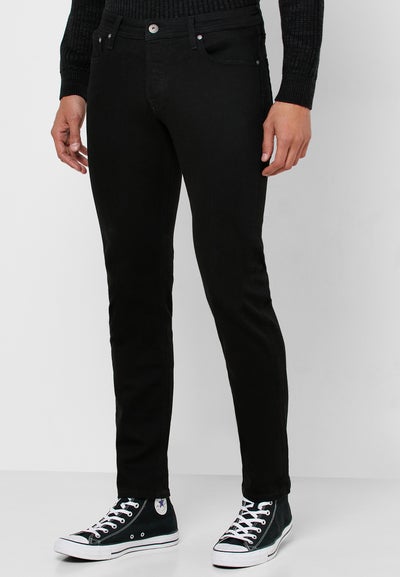 Buy Glenn Slim Fit Jeans Black in UAE