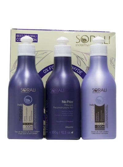 Buy Pack Of 3 Daily Therapy Liss Hair Care Set 3x300ml in Saudi Arabia