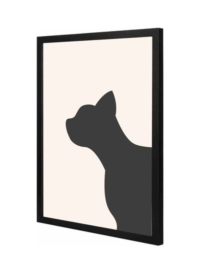 Buy Cat Themed Framed Painting Black 43x53x2cm in Saudi Arabia