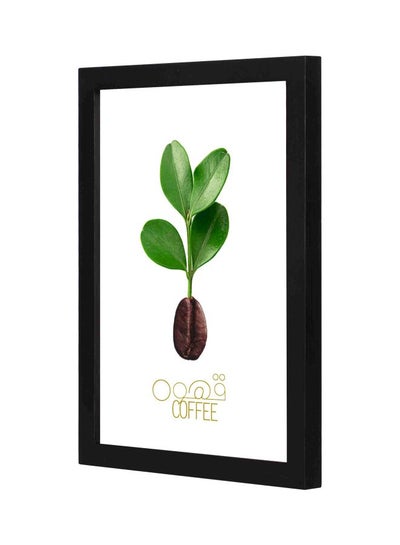 Buy Coffee Themed Framed Painting Black 23x33x2cm in Saudi Arabia