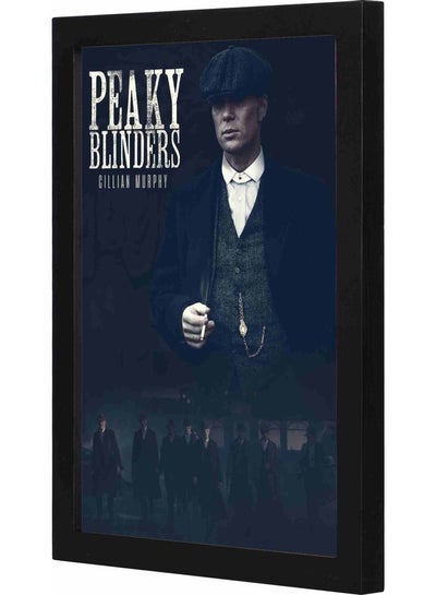 Buy Peaky Blinder 2 Themed Decorative Framed Wall Art Painting Black 23x33x2cm in Saudi Arabia